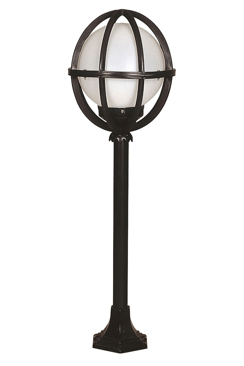 Lampadar de exterior, Opviq, 685AVN1132, Alb/Negru - imagine 4